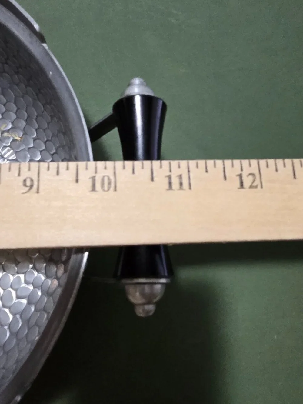 Vintage Aluminum Hammered Finish Pot w/Lid